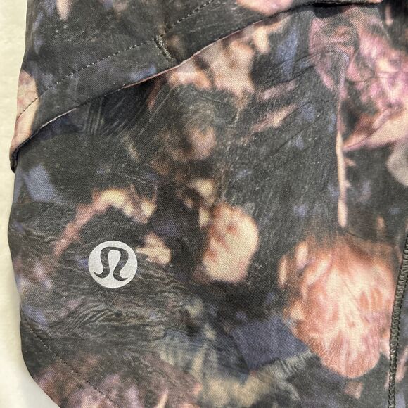 Lululemon Women’s Speed Up 2.5 Shorts Frosted Rose Black Run Gym Yoga Size 8 - Picture 12 of 15